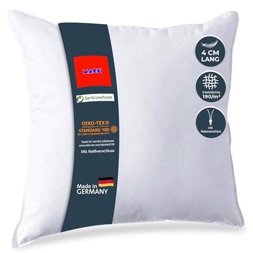 Mack 2er Set Federkissen 50 cm für Kinder Hochwertige Federn aus...
