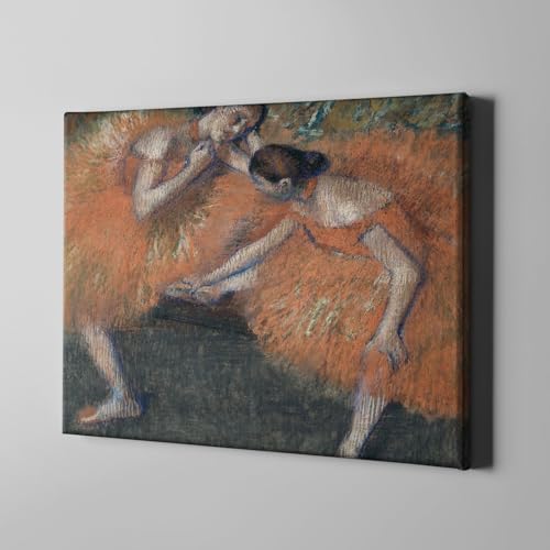Toile Degas Deux danseurs impression premium texture lin - 2