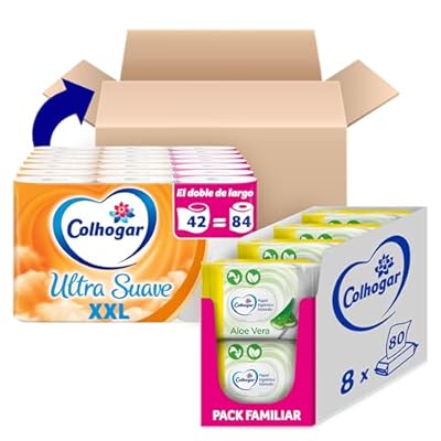 Colhogar Ultra Suave XXL x42 + Colhogar Moist Aloe Vera x640