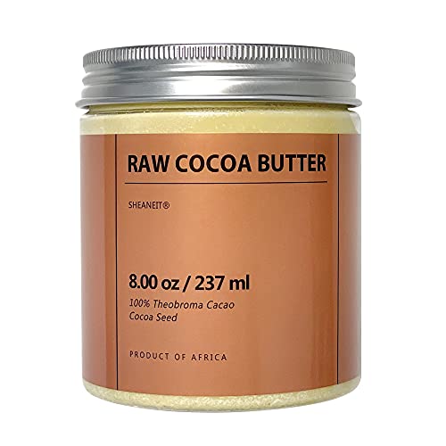 PURE & RAW Cocoa Butter 8oz, 16oz - Moisturizing, Rich Butter for Dry Skin - All Skin Type (Cocoa Butter 8oz)