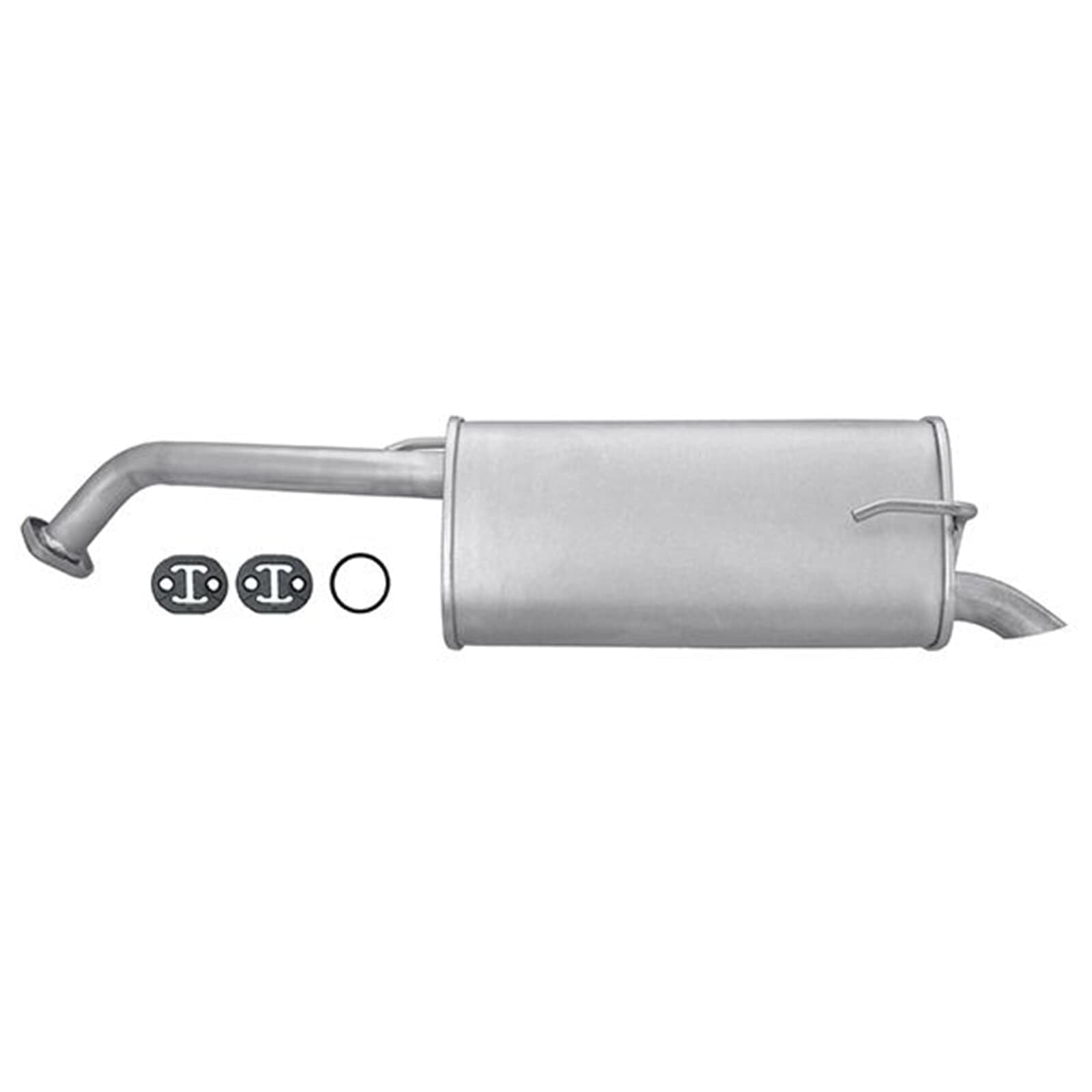 HELLA 8LD 366 033-531 Tłumik końcowy - Easy2Fit® Kit - z tyłu - jednoczęściowy - Komplet z elementami do montażu