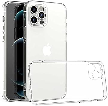 Ehr. iPhone 12 Pro Max Uyumlu Kamera Korumalı Darbe Önleyici Ultra Slim TPU Şeffaf Silikon Kılıf (Şeffaf, iPhone 12 Pro Max)