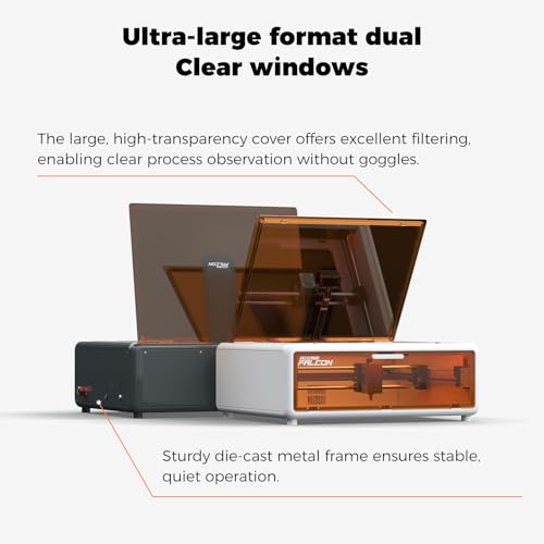 CREALITY FALCON A1 10W Laser Engraver, 80W Enclosed Laser Cutter and Engraver Machine with Air Assist, Smart Camera Positioning, 600mm/s Speed, Smart Material Recognition, Ideal for Wood & Metal - Image 4