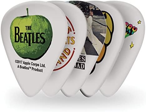 D'Addario Planet Waves Beatles Logo Picks Medium Gauge in Collectable Tin - 15 Picks