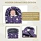 LAT Universelle Fußsack für Kinderwagen, Baby Winterfußsack Kinderwagen, Wasserdicht und Winddicht, Kapuze mit Kordelzug Universal Fußsack für Babyschale Buggy (A, Schwan)