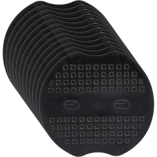 SHINYPASING Grapas de Jardín U en Forma de U Negras 6,8x6,5 Cm, 40 Piezas, Estacas Galvanizadas para Sujeción de Malla Antihierbas y Césped Natural, Accesorios para Control de Malezas