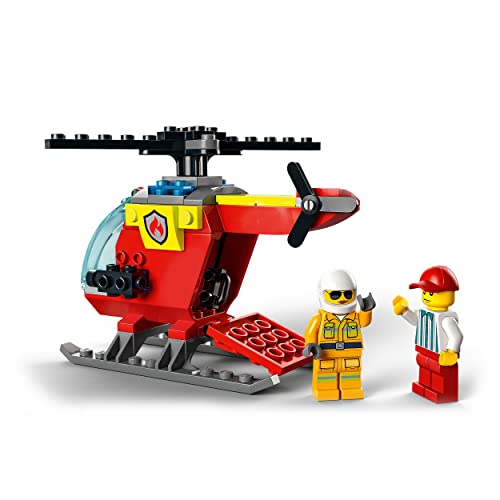 Image of LEGO City Fire Helicopter 60318 Building Kit (53 Pcs),Multicolor