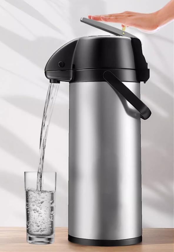 Thermal Coffee Carafe 84.5Oz/2.5L, Keeps Coffee Hot for 12Hrs & Cold for 24Hrs, Stainless Steel Coffee Airpot for Office, Home, Party, Durable Coffee Server Airpot