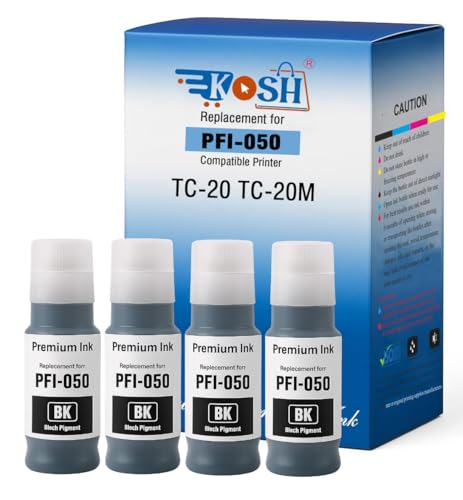 Image of KOSH PFI-050 Refill Ink Compatible for imagePROGRAF TC-20 TC-20M Ink Tank Printers