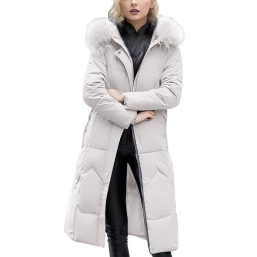 Manteau transition matelassé chic de longueur genou couleur unie