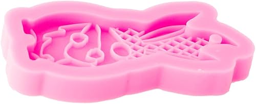 Miniatura 4 de Brillante brillante conejo de Pascua y zanahoria forma llavero molde de silicona decoración molde de arcilla polimérica DIY collar hecho a mano