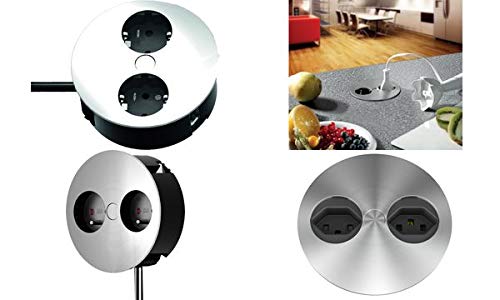 Preisvergleich Produktbild BACHMANN Tisch-Einbausteckdoseneinheit"TWIST", Bundle CH