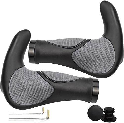 Bike Handlebar Grip, Soft Gel Inserts Shock Resistance Ergonomics Comfort Design,for MTB Bicycle Mountain Bike Grips