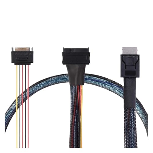 SFF 8611 4I to U.2 S/A/S SFF 8639+15P SATA Server Line 1m miniatura 4