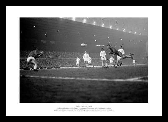 Framed Peter Osgood Chelsea 1970 FA Cup Final 24x16 inch Photo Memorabilia