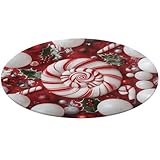 Photo Gallery tappeto rotondo con caramelle natalizie, antiscivolo, per cucina, decorazione della casa, 60 x 60 cm Photo Gallery tappeto rotondo con caramelle natalizie, antiscivolo, per cucina, decorazione della casa, 60 x 60 cm