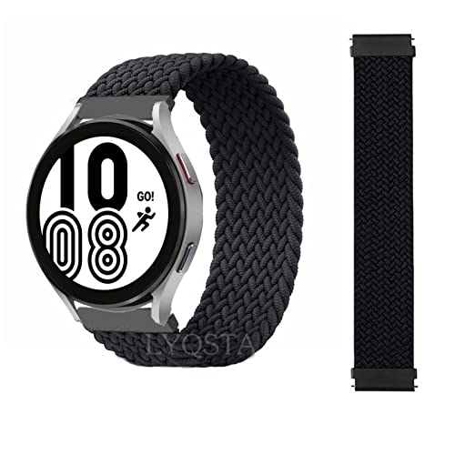 Bracelet Solo Loop tressé extensible bleu 22mm pour Samsung Galaxy Watch 3