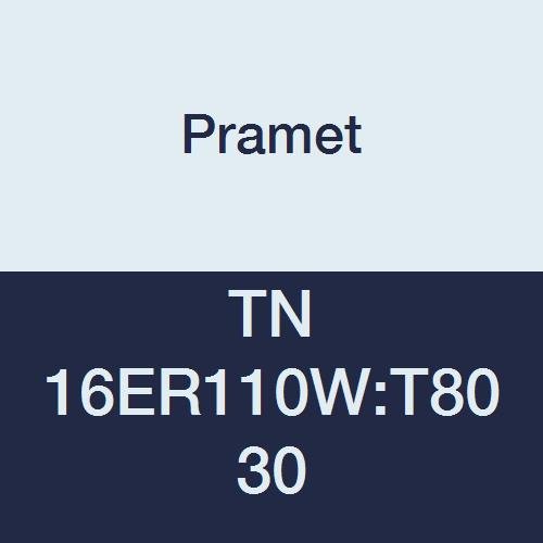 TN 16ER110W:T8030 Carbide Multi-Material (P30,M25,K30) Indexable External Threading Insert, Whitworth 55 Degree, TPI 11, 3" Cutting Edges, PVD, Use SER/L Tool Holder, Gold (Pack of 5)