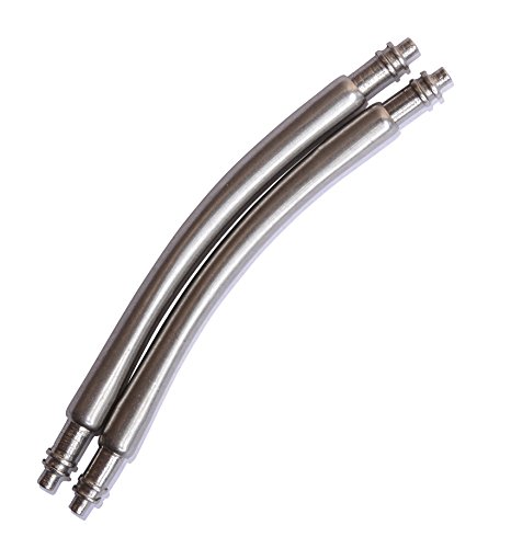 SWISS REIMAGINED Spring Bar Pins - Curved Stainless Steel - for Attaching Watch Band to Watches (Set of Two) - 24mm X 1.8mm