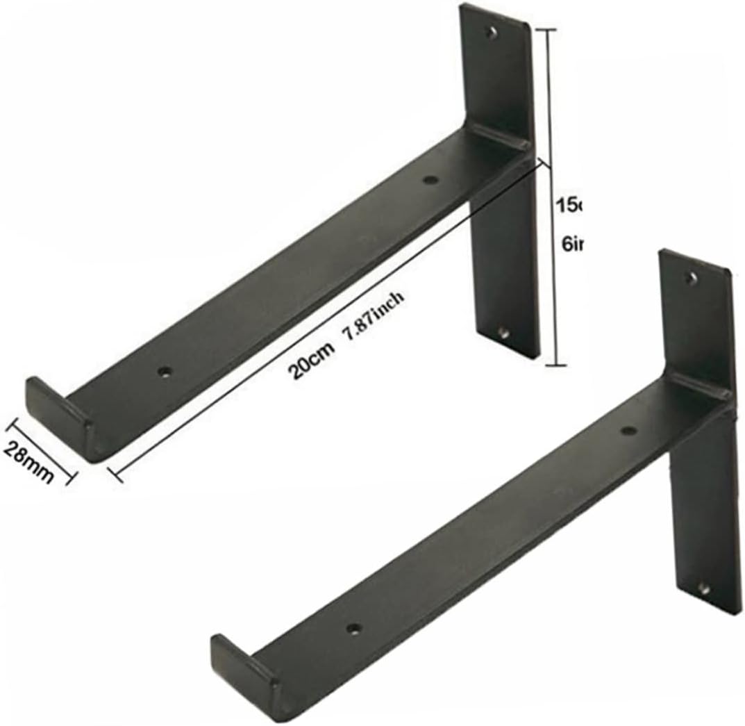 Sosoport 2pcs Wall Mounted Iron Rack for Yoga Mat Storage Multifunctional Shelves for Home Bedroom Sports Easy to Install with Screws