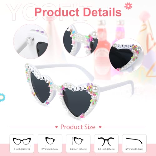 YOGFIT Birthday Glasses for Women, Birthday Party Gifts Accessories 'Birthday Queen' Birthday Sunglasses for Happy Birthday3