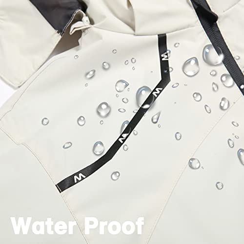 Giisam White Raincoat For Men Spring Waterproof Windbreaker Lightweight Rain Jackets Outdoor Running Hiking Cycling Raincoats #TOP4