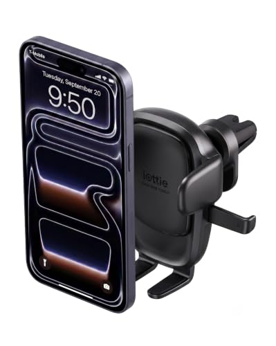 iOttie Easy One Touch Advanced Air Vent Car Phone Mount - Universal Cell Phone Holder for iPhone, Google, Samsung, Moto, LG, and All Other Smartphones