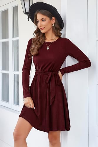 Image of Newshows Women's Sweater Pockets Fall Winter Teacher Work Casual Dress
