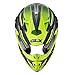 GLX GX23 Dirt Bike/Motocross Helmet - Sear Yellow, Medium - DOT Approved