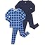 Navy Blue Plaid + Navy Blue