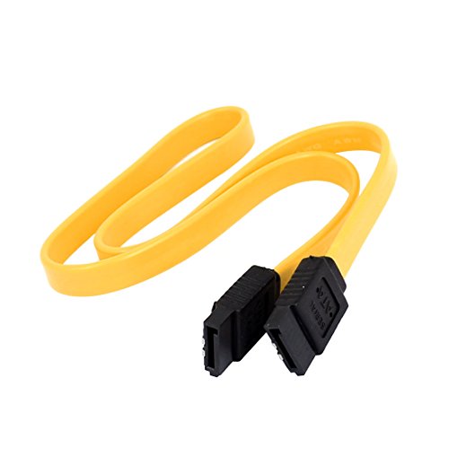 Cable de extensión SATA 7 pines macho a macho 44 cm amarillo