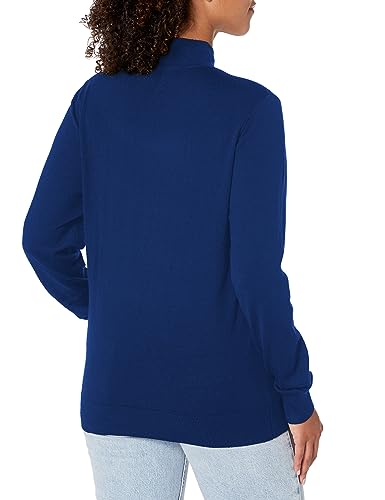 Image of Armani Exchange Women's Merino Wool Blend Logo Neck Turtleneck Sweater