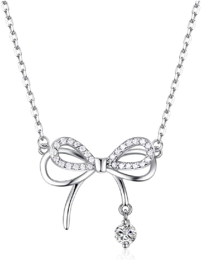 Sterling Silve Three-Dimensional Bowknot Pendant Jamaica | Ubuy