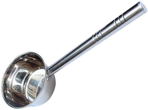 Bienka Water Water Ladle Stainless Steel Soup Ladle Long Handle Water Spoon Bathroom Bathing Ladle Garden Watering Scoop Bath Rinse Cup Kitchen Utensil 16Cm Scoop Spoon ( Color : Silver , Size : 59X14 #TOP19