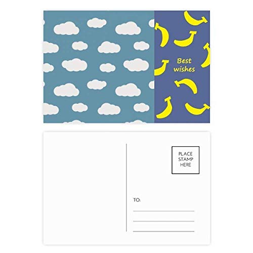 Lot de 20 cartes postales motif météo nuage blanc et ciel bleu DIYthinker