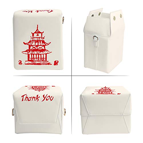 Oweisong Women Novelty Chinese Takeout Purse Tower Print Crossody Shoulder Bag Box Totes with Comfortable Chain Strap2