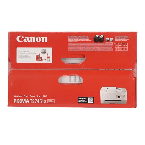 Canon PIXMA TS7451a A4 Double-Sided Printer with Document Charger, WiFi with Screen, Multifunction (Scan Copy Printer) for PC Mac and Smartphone for Home and Office, White - Image 8