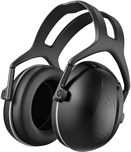 SNR 35dB High Noise Cancelling Ear Muffs, Adult Noise Cancelling Headphones for Autism, Adjustable Hearing Protection Ear Muffs, Safety Ear Protection for Shooting, Noise Reduction Earmuffs for Noise