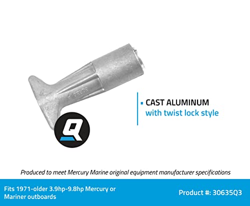 Quicksilver 30635Q3 Cast Aluminum Twist-Lock Style Marine Fuel Line Connector