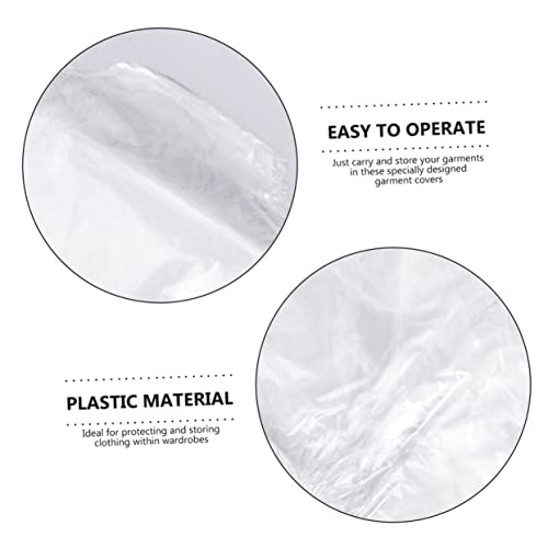 100pcs Dry Clean Hanging Bag Wear Resistant Garment Pouch for Clothing Storage for Laundry and Clothing Stores 6