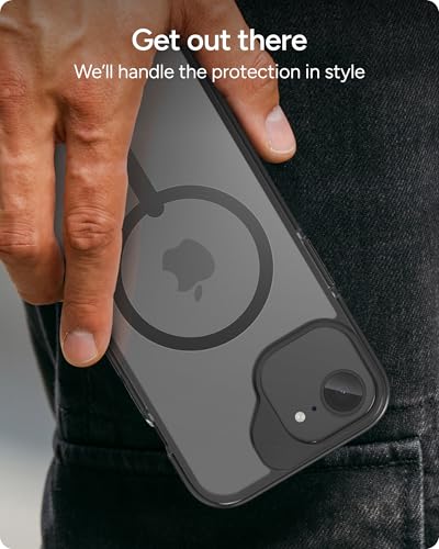 Image of ZAGG Santa Cruz Snap Case for iPhone 17e / 16e / 15 /14 / 13 - Slim, 13ft Drop Protection, Wireless Charging Compatible, Graphene Strength, 70% Recycled Material, Anti-Scratch, Secure Grip, Clear, Black