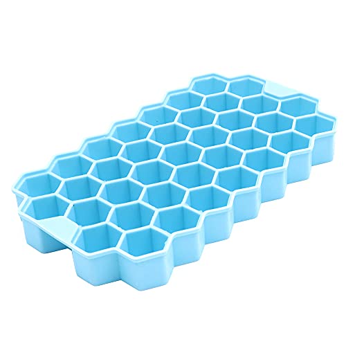 Alnicov 2 Pack Bandejas de Hielo de Silicona con Tapa miniatura 3
