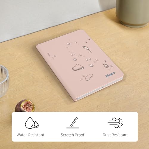 Image of Back Case for Bigme B6 Color E-Reader Leather Cover Supports Magnetic Adsorption, Thin & Light, Auto Sleep /Wake, Pink