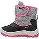Geox Baby-Mädchen B FLANFIL Girl B ABX Snow Boot, Black/Fuchsia, 22 EU