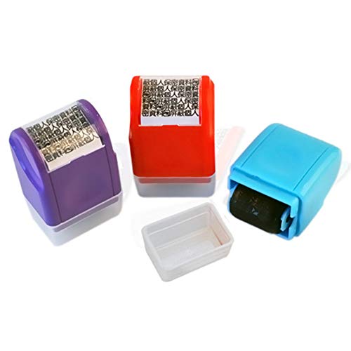 DishyKooker Mini-Stempelschutz, tragbar, breite Rolle, Schutz vor Identitätsdiebstahl, Identität, Violett Cover