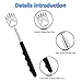 YIMICOO 6 Pack Telescoping Back Scratcher - Bear Claw Back Scratchers - Portable Extendable Backscratcher with Rubber Handles in Black, Blue, Green, Purple, Red, Pink Color