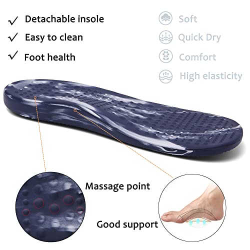 Image of ChayChax Men's and Women's Arch Support Clogs Garden Shoes Slip-on Outdoor Beach Water Sandals with Removable Cushion Footbed