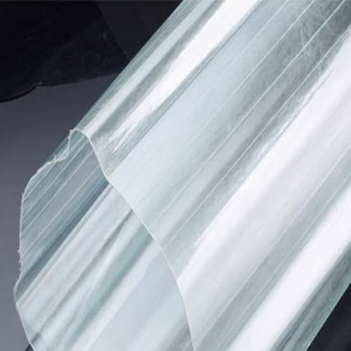 Panel para Tejado de Invernadero Resistente a La Lluvia y UV,Panel de Fibra de Vidrio Corrugada,Placa de Iluminación Transparentes de 1.5mm,Paneles de Techo Aislante (0.9x1m/35x39in,3 pcs)
