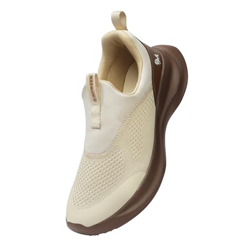 Image of Neeman's Mono Curve Men Slip On Shoes | Breathable Stretch Knit Casual Sneakers | Lightweight EVA Pebble Grip Sole | Foam Cushioned Footbed | Comfortable Everyday Walking Shoes