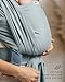 Yolay Baby Wrap Carrier Easy to Wear Soft Baby Carrier Sling Hands Free Adjustable Baby Carrier for Newborn to Toddler Upto 50 lbs, Light Grey